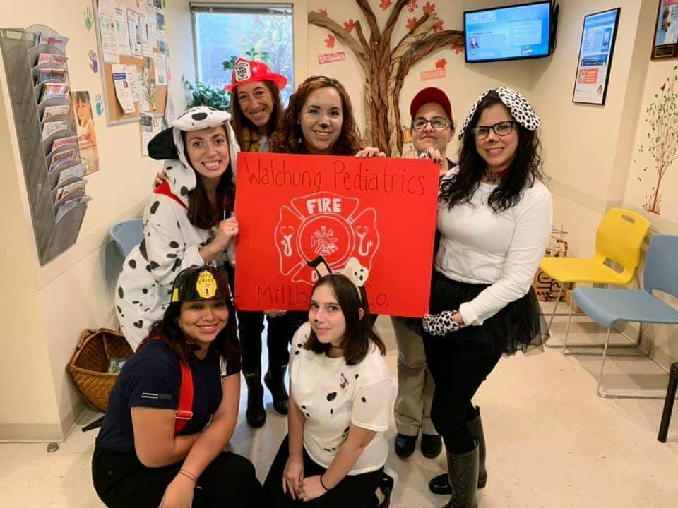 Millburn team dalmatian Halloween costumes