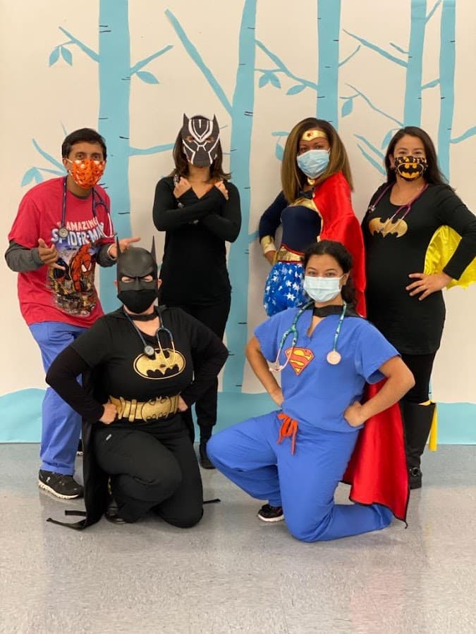 Warren team superheroes Halloween