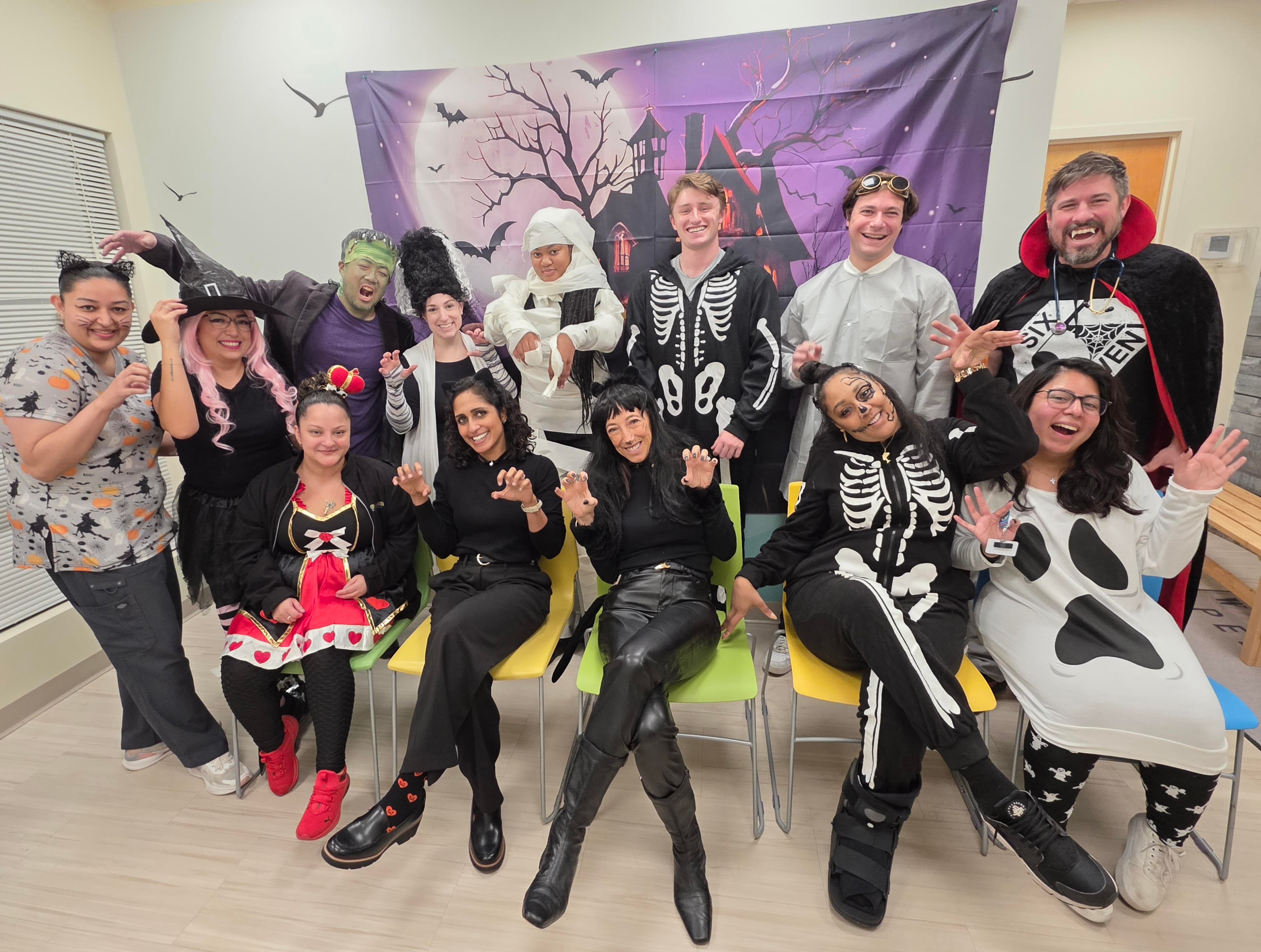 Millburn office Halloween celebration