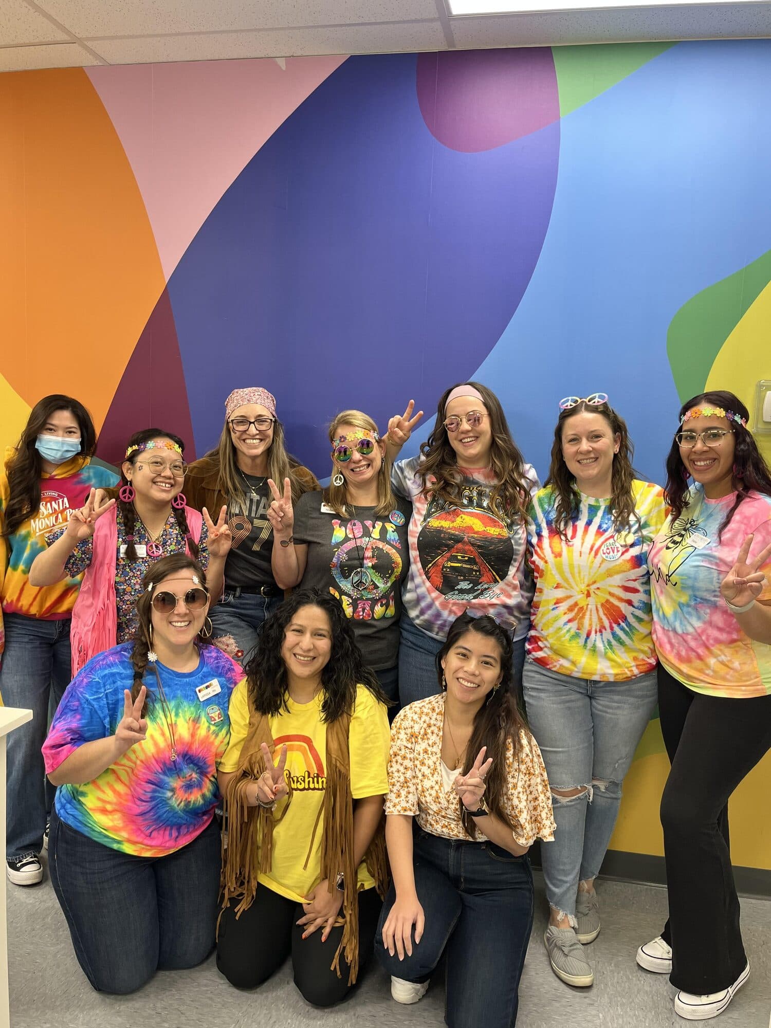 Warren staff hippie spirit day