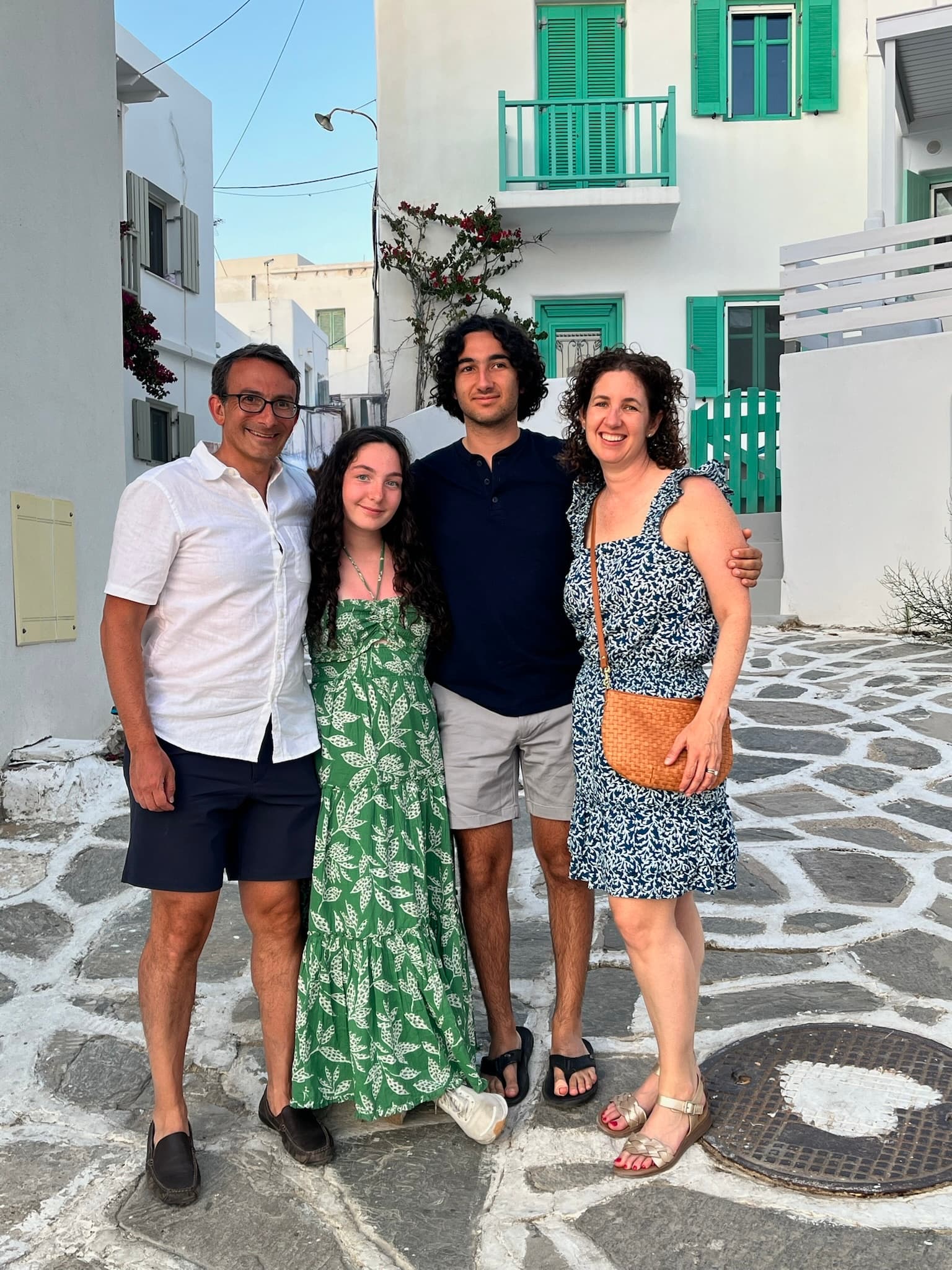 The Thompson family in Greece