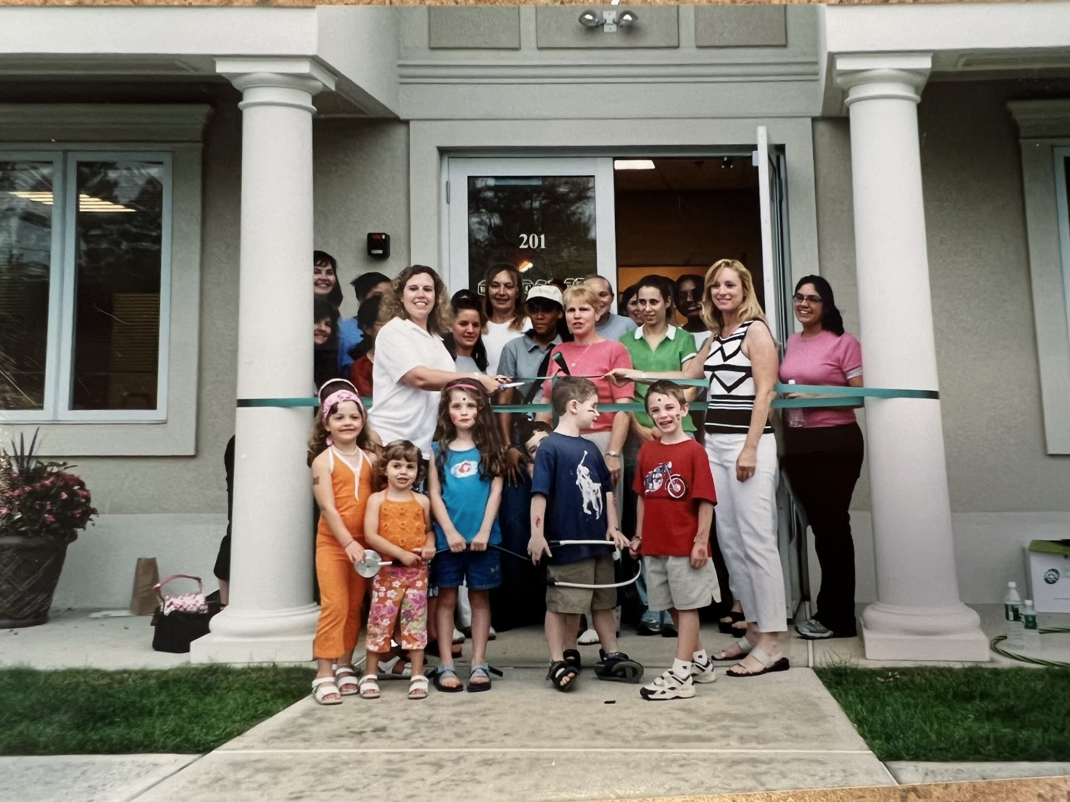 Dr. Andrea Katz with patients
